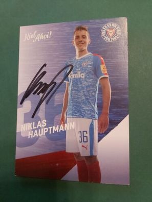 Holstein Kiel , N. Hauptmann , Autogrammkarte, Fussball