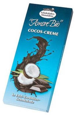 Liebhart´s Gesundkost Bio-Cocos-Creme in Edel-Zartibtter-Schokolade 100g