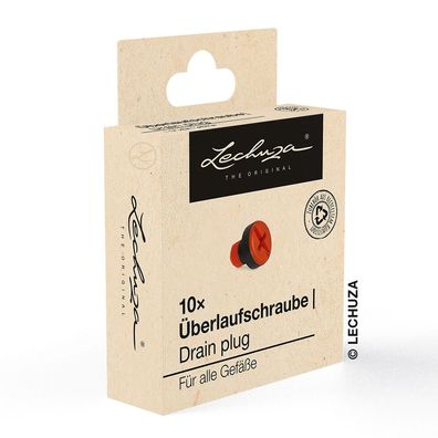 LECHUZA® Ersatzteil 10 Überlaufschrauben für alle Gefäße