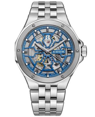 EDOX Delfin Mecano Skeleton 85303-3M-BUIGB Herrenuhr Delfin Mecano Skeleton