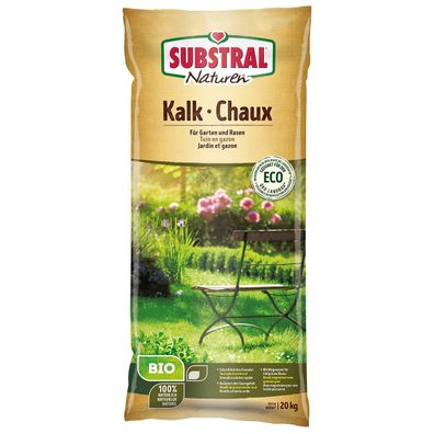 Naturen® BIO Kalk für Garten und Rasen 20 kg für ca. 400 m²