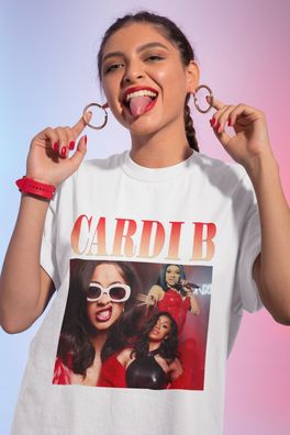 cardi b Doja cat american Rapper 2pac Damen Oversize T-Shirt Baumwolle S-XXXL