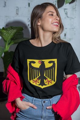 Germany bundesadler cooler Deutschland Flagge afd Damen T-shirt Baumwolle S-XXXL