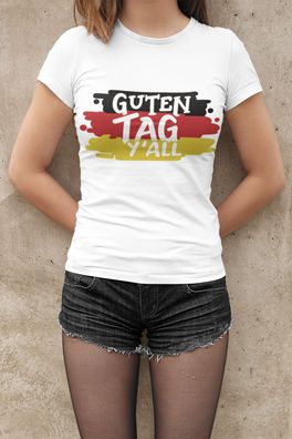 Im not angry im German Deutschland DE afd Damen T-shirt Baumwolle S-XXL