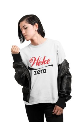 Lustiger Anti Woke Zero Coka Gola Parodie Funny No left T-Shirt Damen Oversize