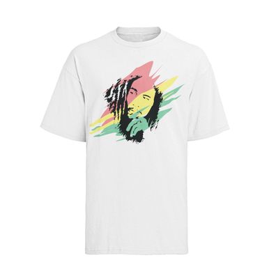 Retro BOB MARLEY Rapper konzert 70s 80s 90s Damen T-Shirt Bio-Baumwolle S-XXXL