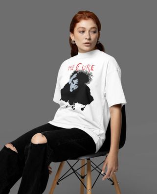 Retro THE CURE Robert Smith konzert 80s 90s Damen T-Shirt Bio-Baumwolle S-XXXL