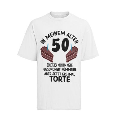 Lustig Personalisierter Geburtstags Rentner Alter Oma Opa Damen T-Shirt Oversize