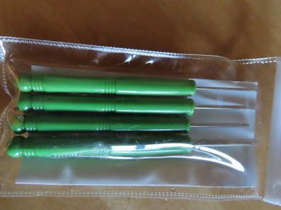 Schraubendreher-Set 4 St grüner Griff klein UhrenmacherSchrauber