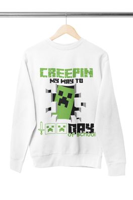 Creepin my way to minecraft funny mine craft App Herren pullover S-XXXL