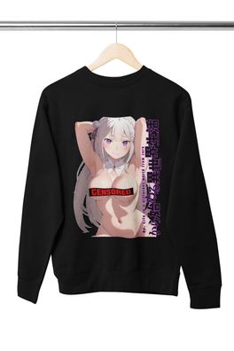 Emilia | Re: ero Hentai Senpai Girl Anime Waifu Herren Pullover S-XXXL