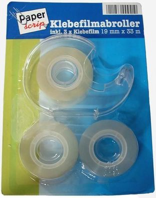 Klebefilmabroller inkl. 3x Klebefilm