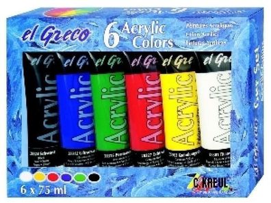 el Greco Acrylic, 6er-Set