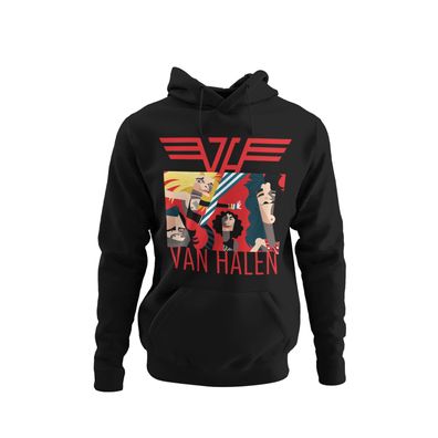 Retro VAN HALEN USA Rock Band 70s 80s90s Herren Hoodie S-XXXL