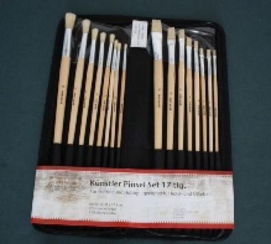 Künstler Pinsel Set, 17 tlg