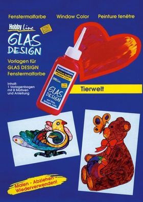 GLAS DESIGN Malvorlagenbogen "Tierwelt"