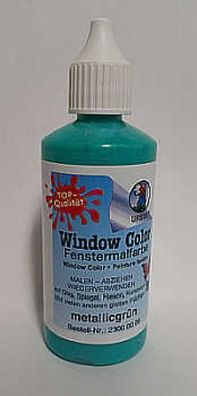 Restposten! Window Color Malfarbe je 80 ml, Metallicgrün