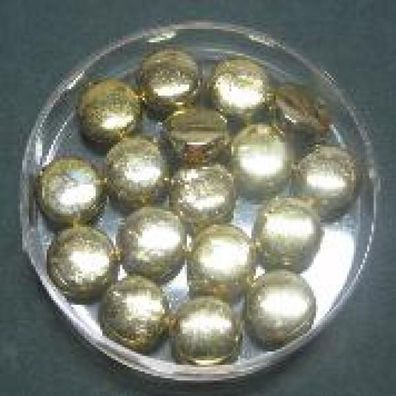 Wachsperlen - Scheiben, 8 x 3 mm, gold