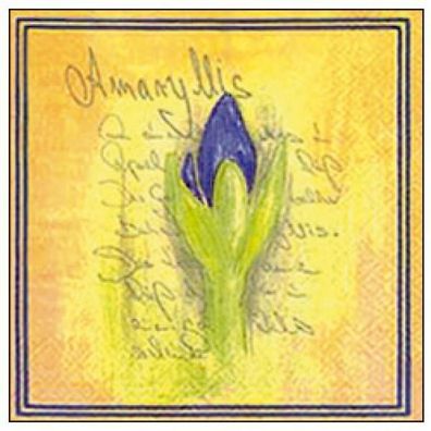 Motiv-Serviette Amaryllis