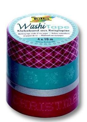 Folia Washi Tape, Weihnachten Retro