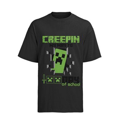 Creepin my way to minecraft funny mine craft App Herren T-shirt Baumwolle S-XXXL