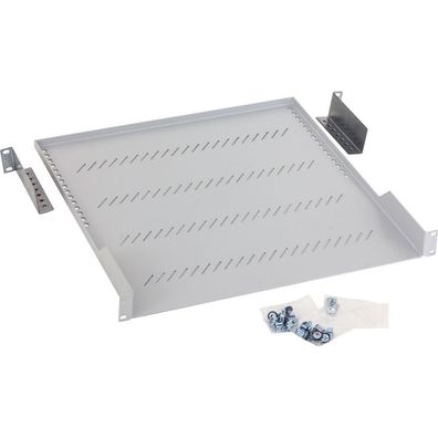 Tritón RAC-UP-450-A1 19" Fachboden perforiert, 1HE, 450mm, 40kg, Triton RAC-UP-450