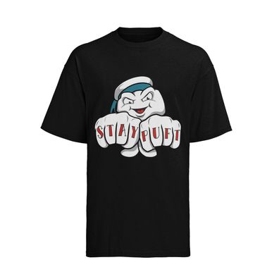 Retro Ghostbuster Geisterjäger Stay Puff GYM Pain Gain T-Shirt Herren Baumwolle