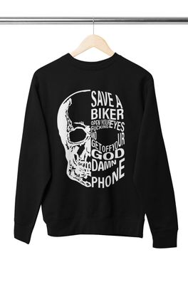 Fuck handy Spruch Biker Motorrad Bekleidung Fahren Herren Shirt Pullover S-XXXL