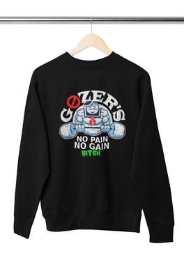 Retro Ghostbuster Geisterjäger Gozers GYM Pain Gain Bio Herren Pullover S-XXXL