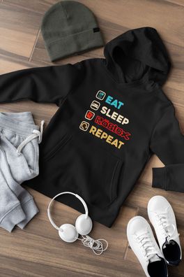 Eat Sleep Roblox Repeat Funny Game Mincraft AppKinder Kapuzenpullover Hoodie