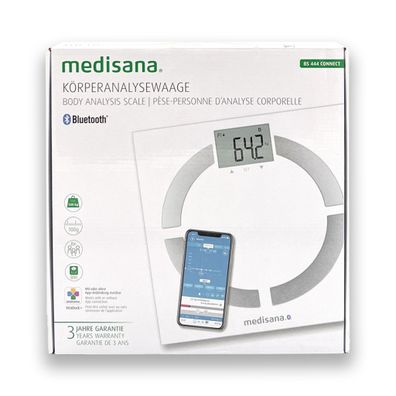 medisana BS 444 connect Körperanalysewaage Waage Personenwaage mit App 180kg NEU