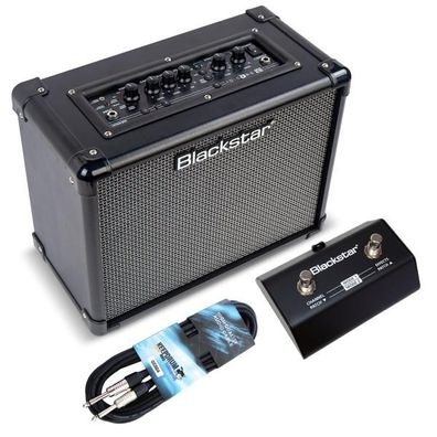 Blackstar Gitarren-Verstärker ID Core 20 V4 mit Fußschalter und Kabel