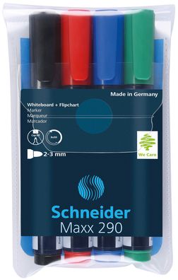 Schneider SN129094 Boardmarker 290 Etui 4ST sortiert