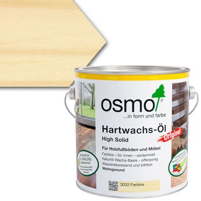 OSMO Hartwachs-Öl farblos - Farbe: farblos matt Gebinde: 0,75L