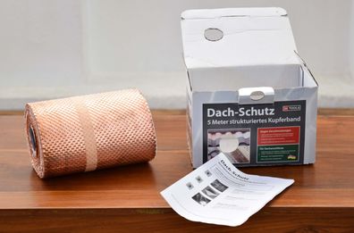 strukturiertes Kupferband 5m x 20cm Dach Schutz Neu in Originalverpackung X4-Tools