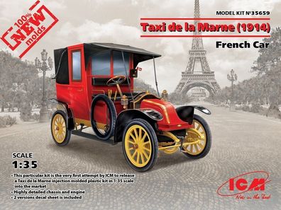 ICM 1:35 35659 Taxi de la Marne(1914), rench Car