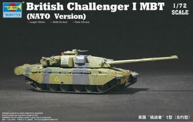 Trumpeter 1:72 7106 British Challenger I MBT (Nato version)