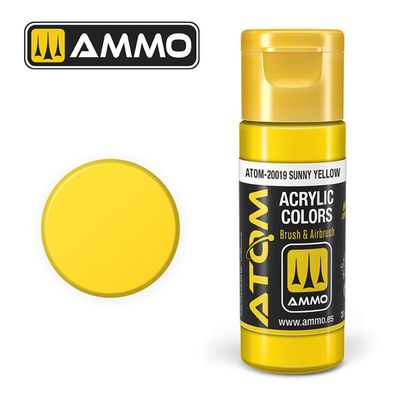 AMMO by MIG Jimenez ATOM COLOR Sunny Yellow