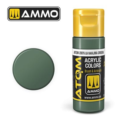 AMMO by MIG Jimenez ATOM COLOR IJA Nakajima Green