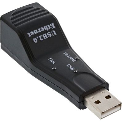 InLine® 33380H USB 2.0 Netzwerkadapter, 10/100MBit