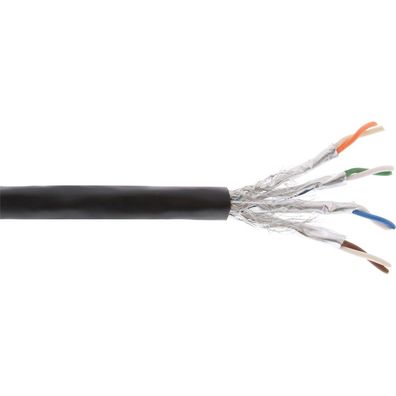 InLine® 70300P Außen-Verlegekabel Cat.7a, S/FTP (PiMF) 4x2x0,58 AWG23 Kupfer,