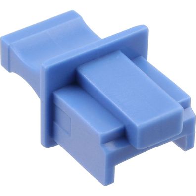 InLine® 59942D Staubschutz, für RJ45 Buchse, Farbe: blau, 100er Pack