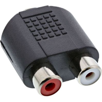InLine® 99346 Audio Adapter, 3,5mm Klinke Buchse Stereo an 2x Cinch Buchse