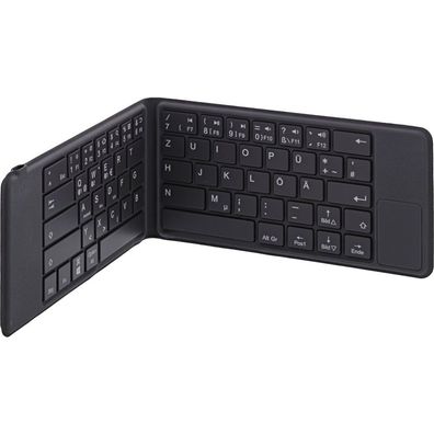 InLine® 55379 faltbare Bluetooth Tastatur "BT-Pocket", grau, für bis zu 3 Bluetoot