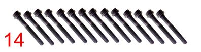 14x Zylinderkopfschraube FÜR M103 W201 W202 C208 C124 W124 A208 W463 W126