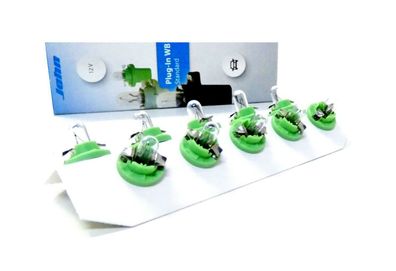 10x Glühlampe 12V 2W B8,5d B85d Instrumentenbeleuchtung Sockelglühlampe FÜR OPEL