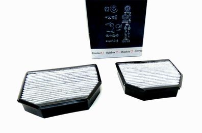 2x Aktivkohlefilter Innenraumfilter FILTER FÜR Mercedes R230 W463 A2308300418