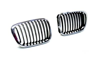 2x Kühlergitter Kühlergrill Ziergitter für BMW 3 E46 51138208487 51138208488