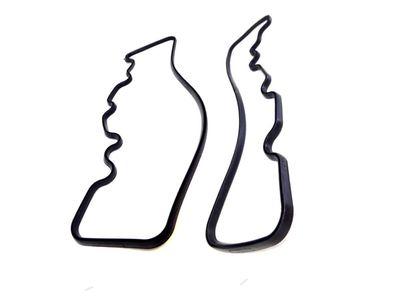 2x LI + RE Dichtung Zylinderkopfhaube FÜR Mercedes M116 M117 W126 W111 W116 W108