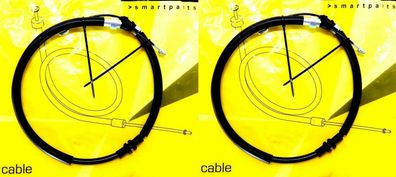 2x Handbremsseil Seilzug Feststellbremse FÜR VW Transporter 4 T4 2.5TDI 2.4D 2.0